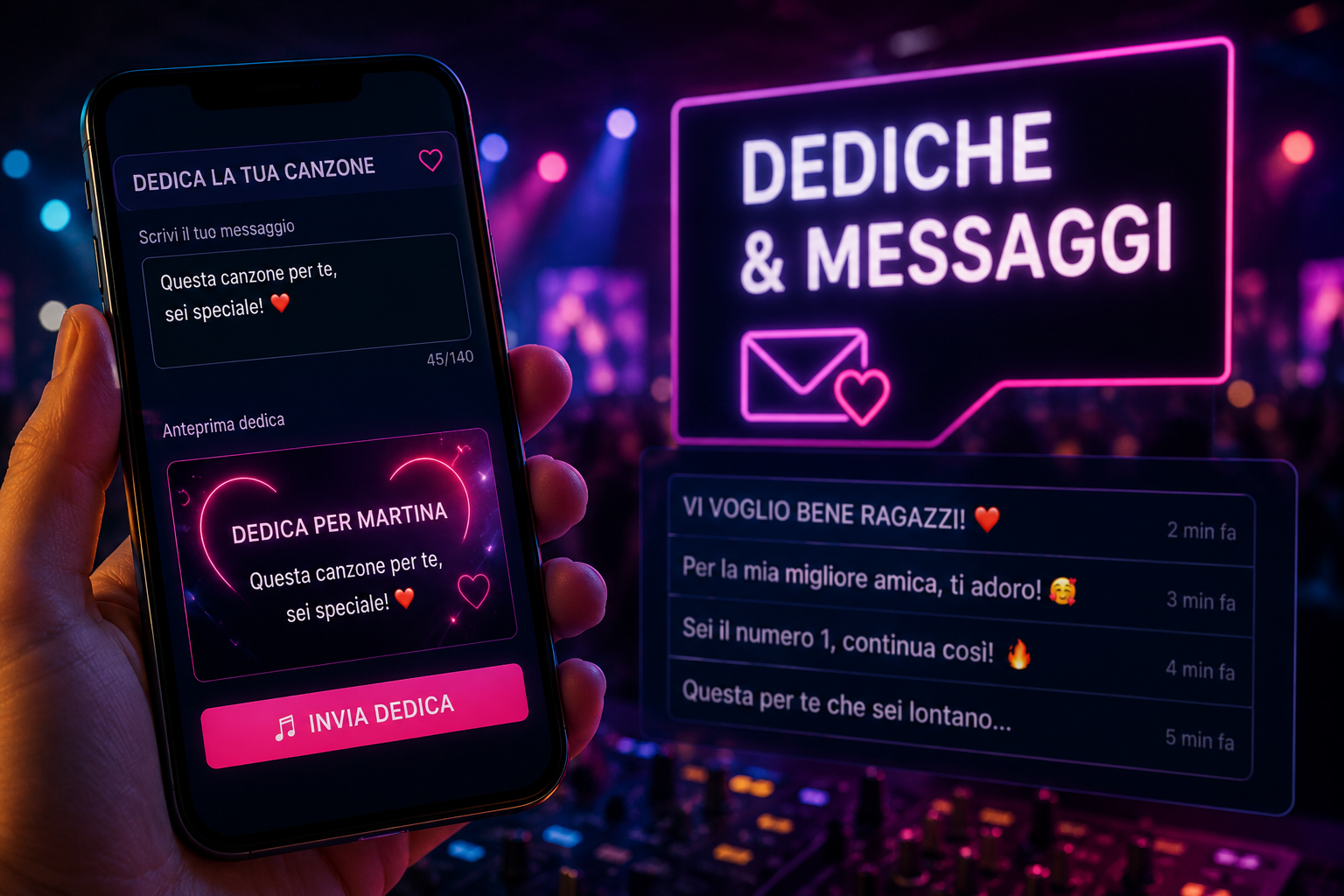 Dediche e messaggi