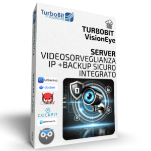 TurboBit VisionEye - Server Virtuale per Videosorveglianza IP & Backup Sicuro Integrato.