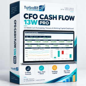 CFO Cash Flow 13W PRO – Forecast Tesoreria Excel a 13 Settimane