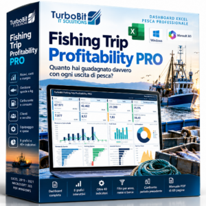 TurboBit Fishing Trip Profitability PRO – Dashboard Excel per la pesca professionale